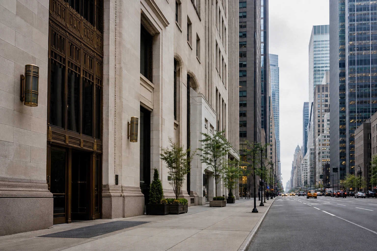 Park Avenue office buildings in Midtown Manhattan